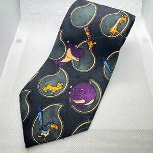 Vintage 90s Disney's The Lion King Tie Necktie Novelty Ties Animals Africa